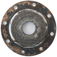 Struvite built up in pipes